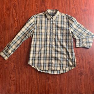 Men’s Bossini green plaid button down